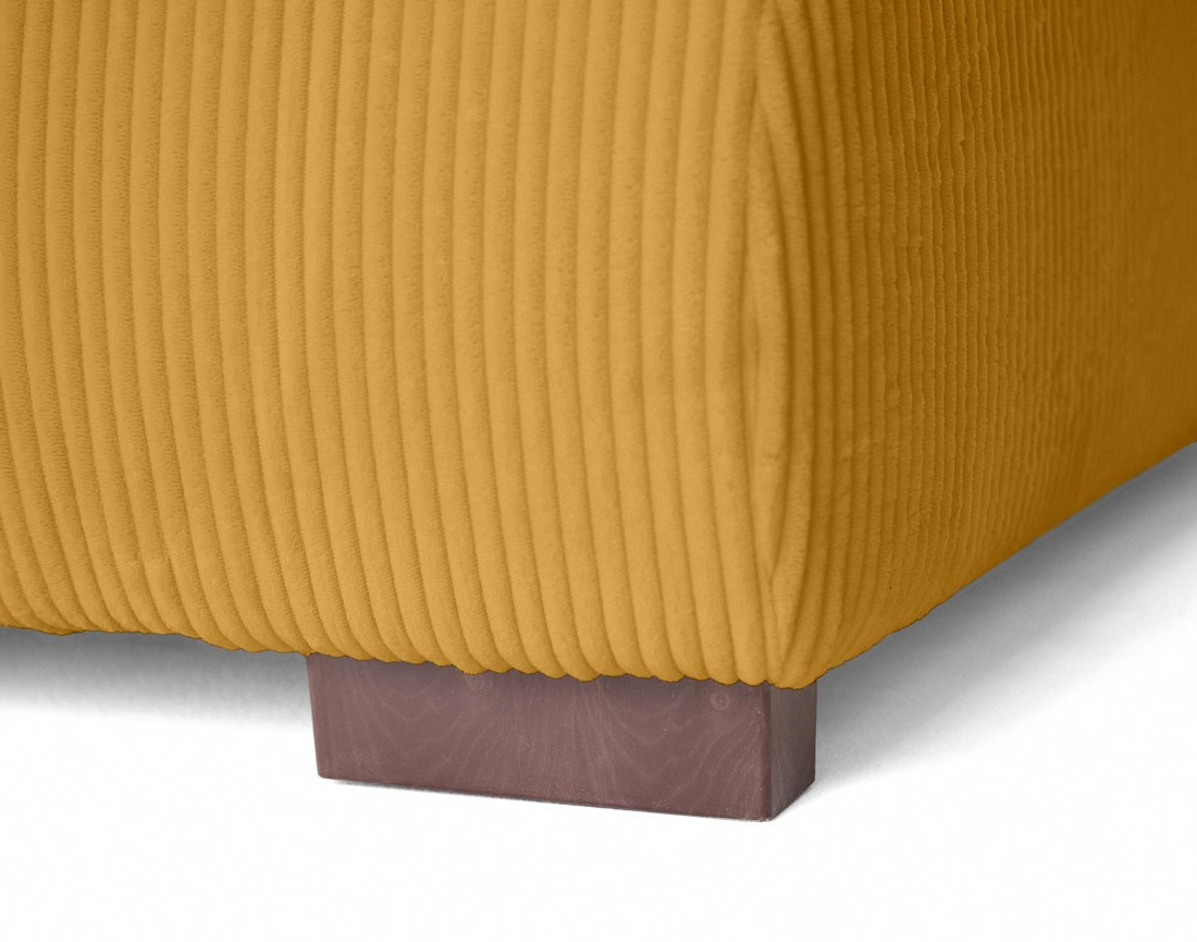 Canapé d'angle convertible Vermont 4 places avec coffre - angle droit