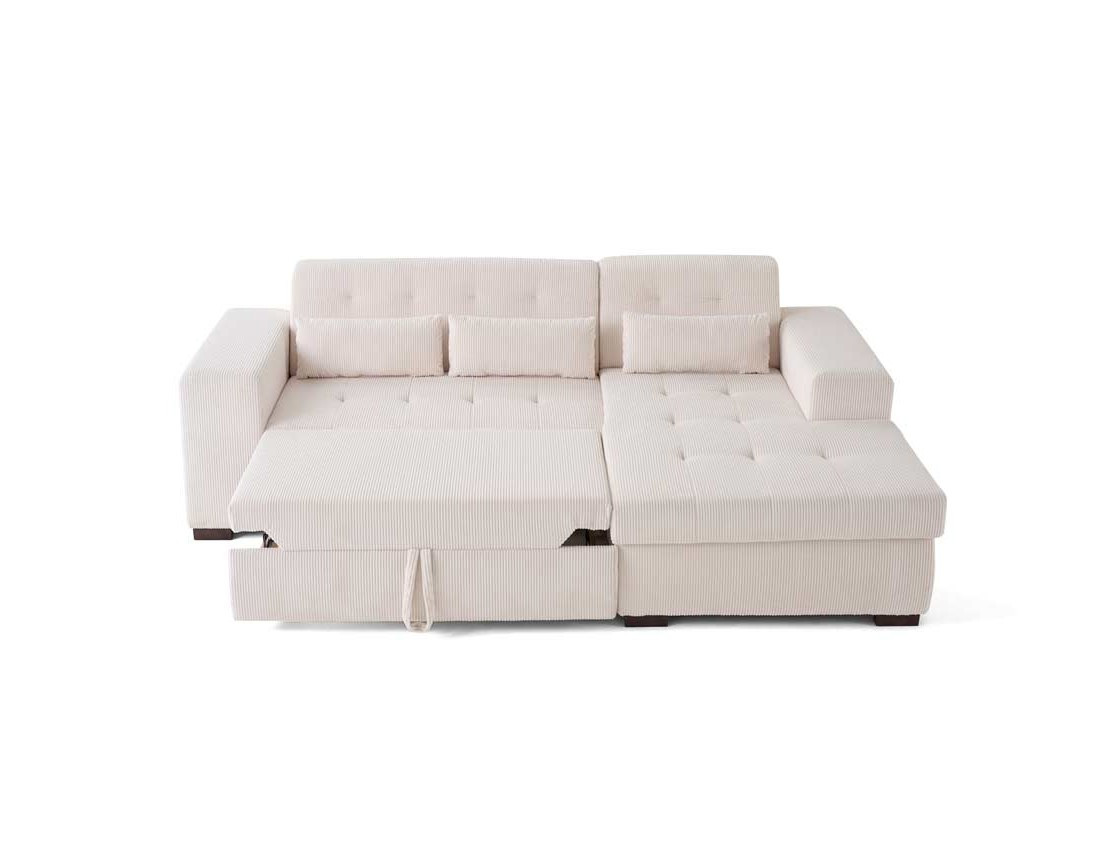 Canapé d'angle convertible Vermont 4 places avec coffre - angle droit Canapé d'angle convertible Vermont 4 places avec coffre - angle droit