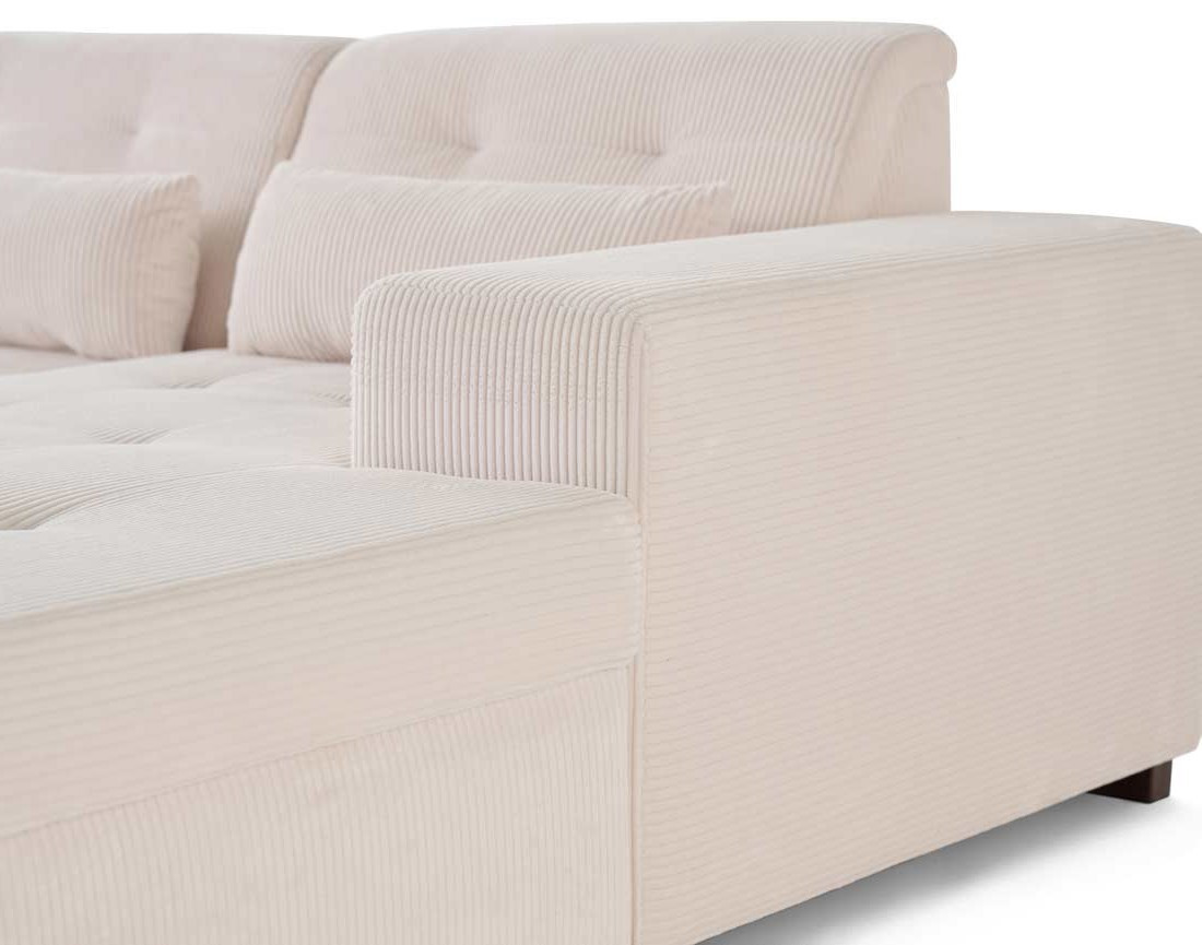 Canapé d'angle convertible Vermont 4 places avec coffre - angle droit Canapé d'angle convertible Vermont 4 places avec coffre - angle droit