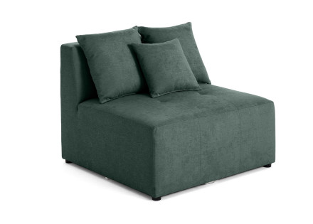 Module d'assise sans accoudoirs 1 place en tissu Amalfi