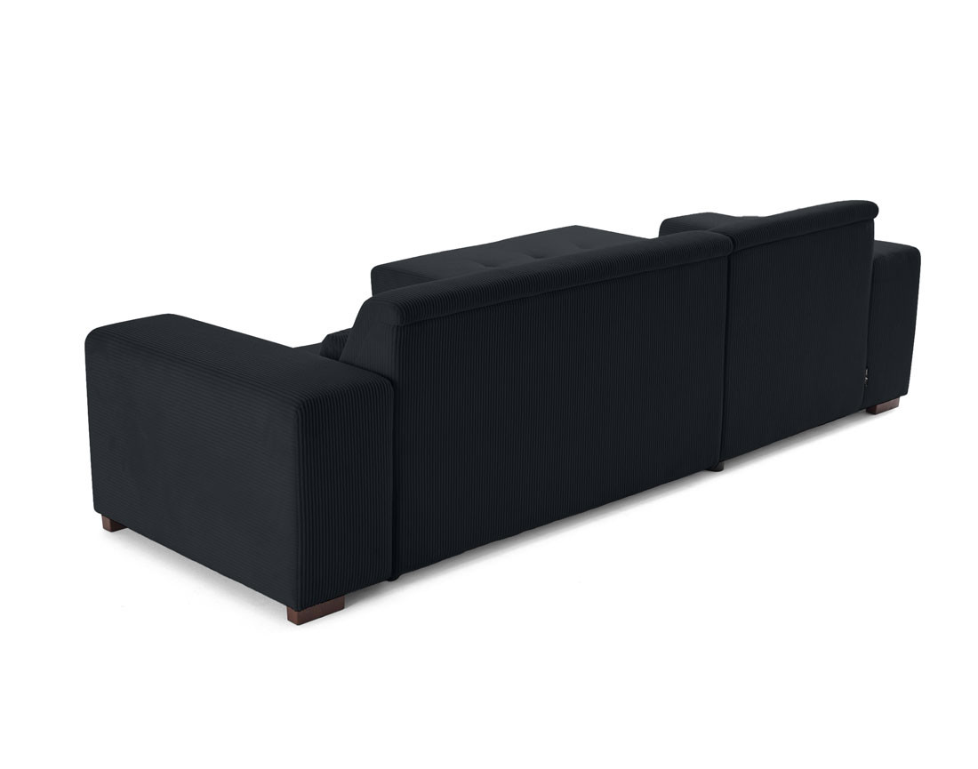 Canapé d'angle convertible Vermont 4 places avec coffre - angle gauche Canapé d'angle convertible Vermont 4 places avec coffre - angle gauche