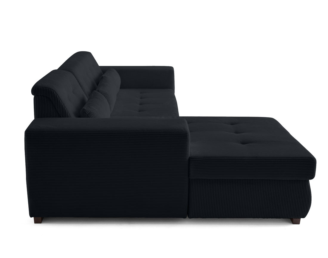 Canapé d'angle convertible Vermont 4 places avec coffre - angle gauche Canapé d'angle convertible Vermont 4 places avec coffre - angle gauche