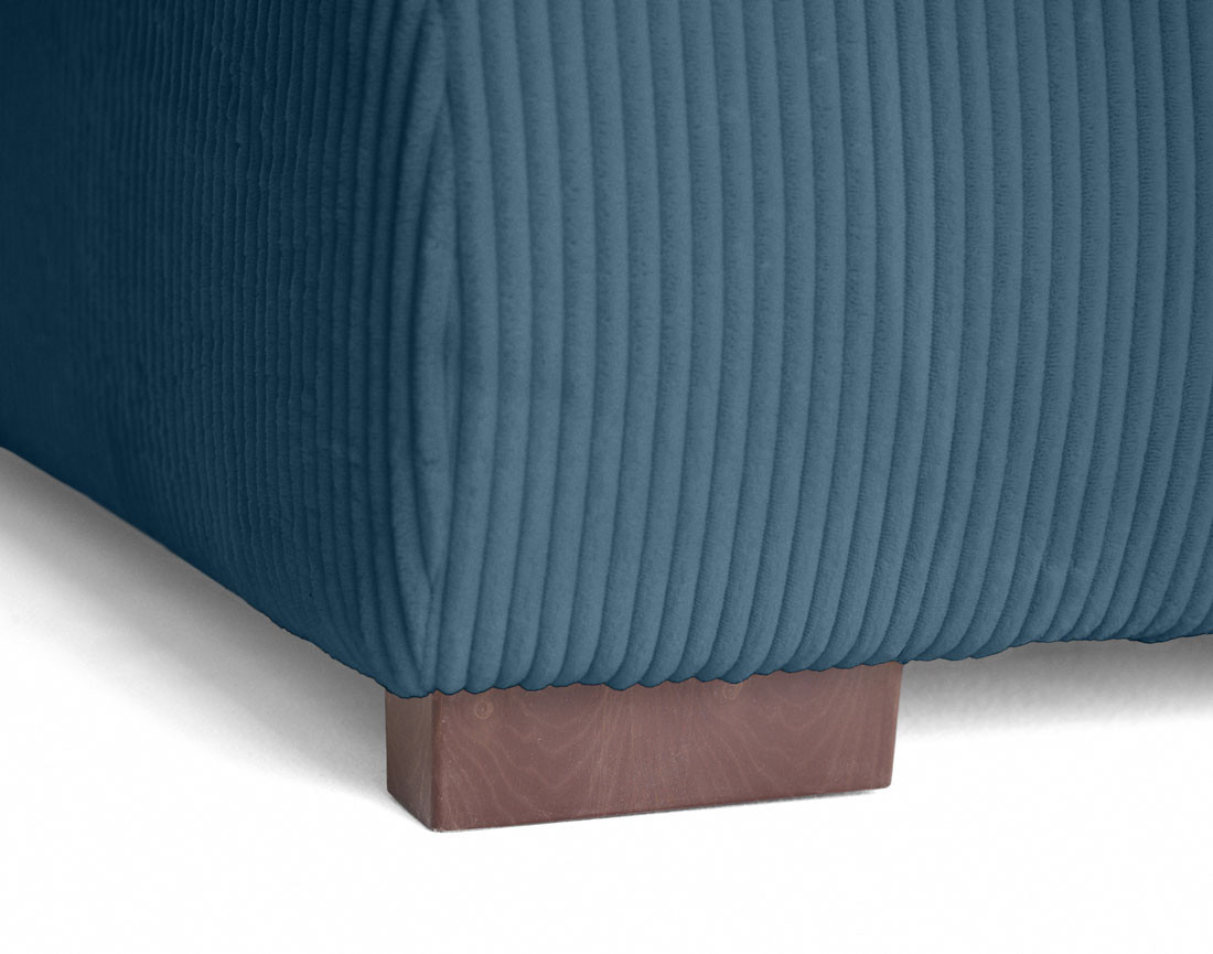 Canapé d'angle convertible Vermont 4 places avec coffre - angle gauche