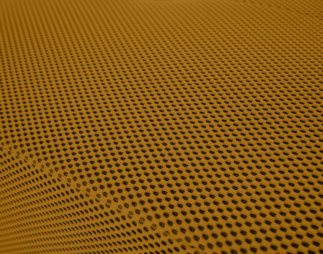 Canapé modulable d'angle droit 5 places en tissu mailles 3D Onyx