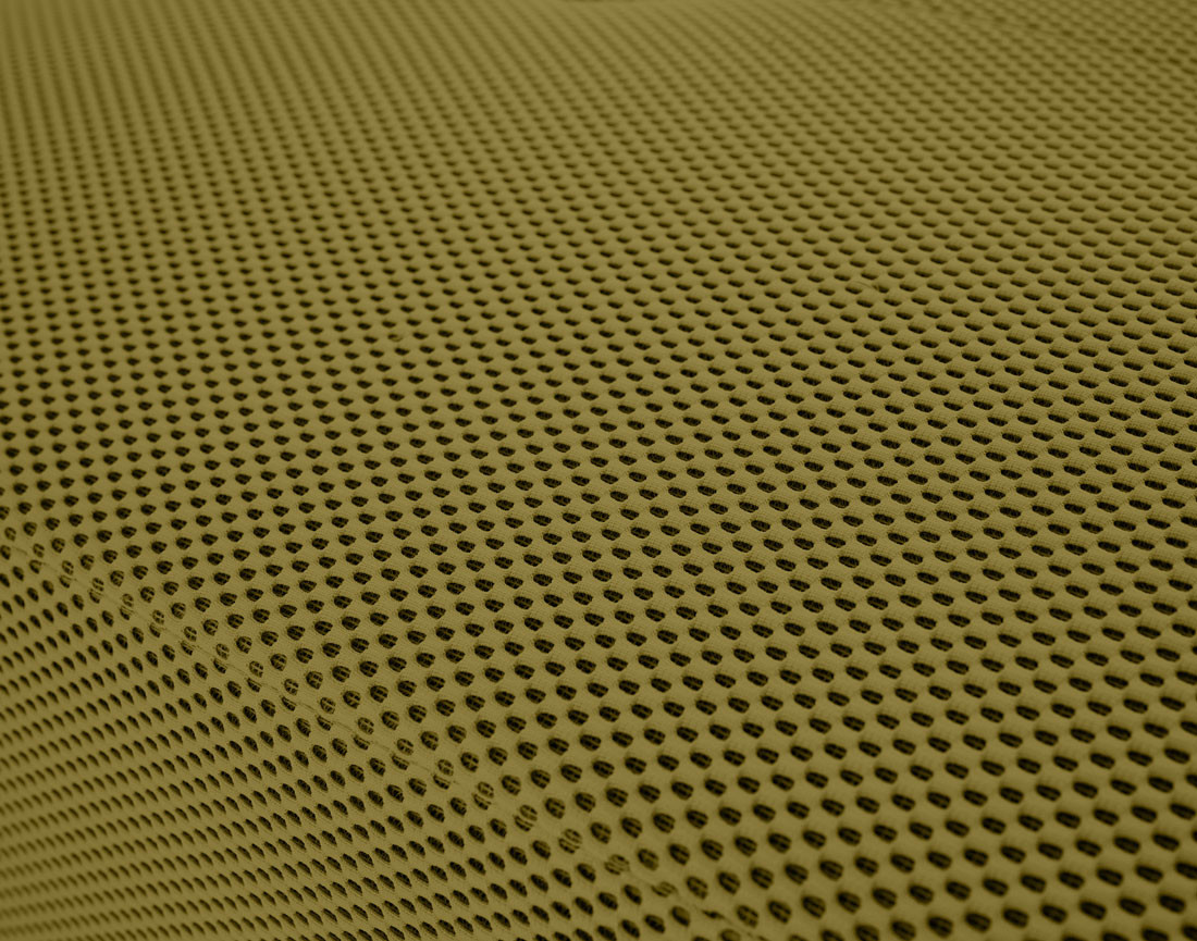 Canapé modulable d'angle droit 5 places en tissu mailles 3D Onyx