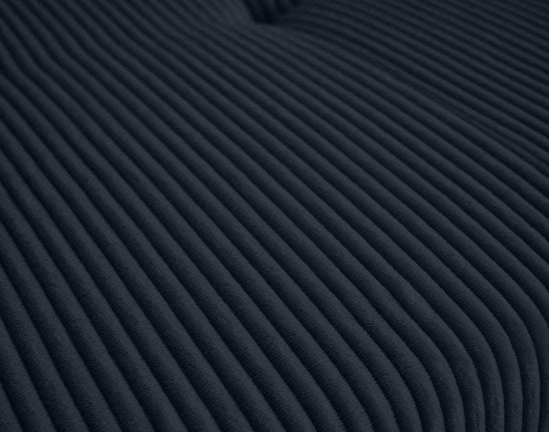 Canapé d'angle droit 5 places convertible en velours côtelé Vermont Canapé d'angle droit 5 places convertible en velours côtelé Vermont