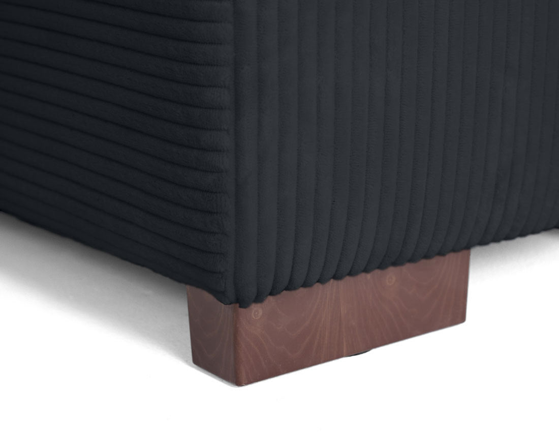 Canapé d'angle droit 5 places convertible en velours côtelé Vermont Canapé d'angle droit 5 places convertible en velours côtelé Vermont