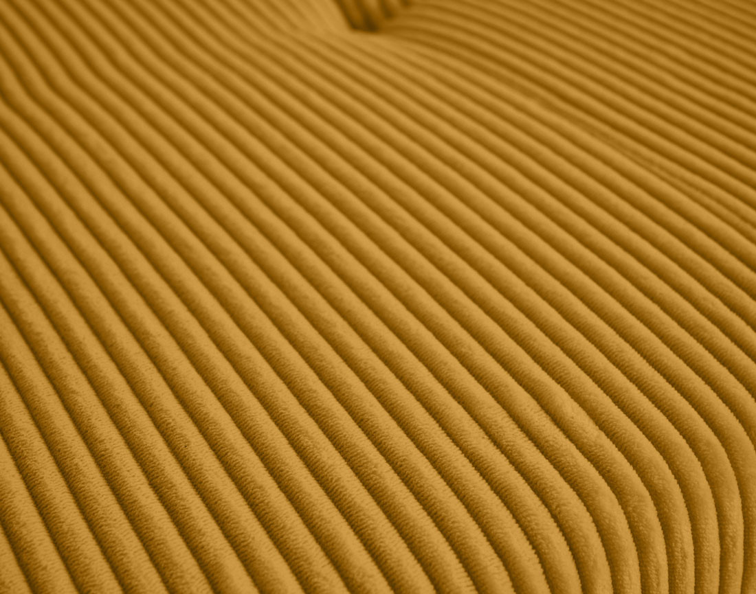 Canapé d'angle droit 5 places convertible en velours côtelé Vermont