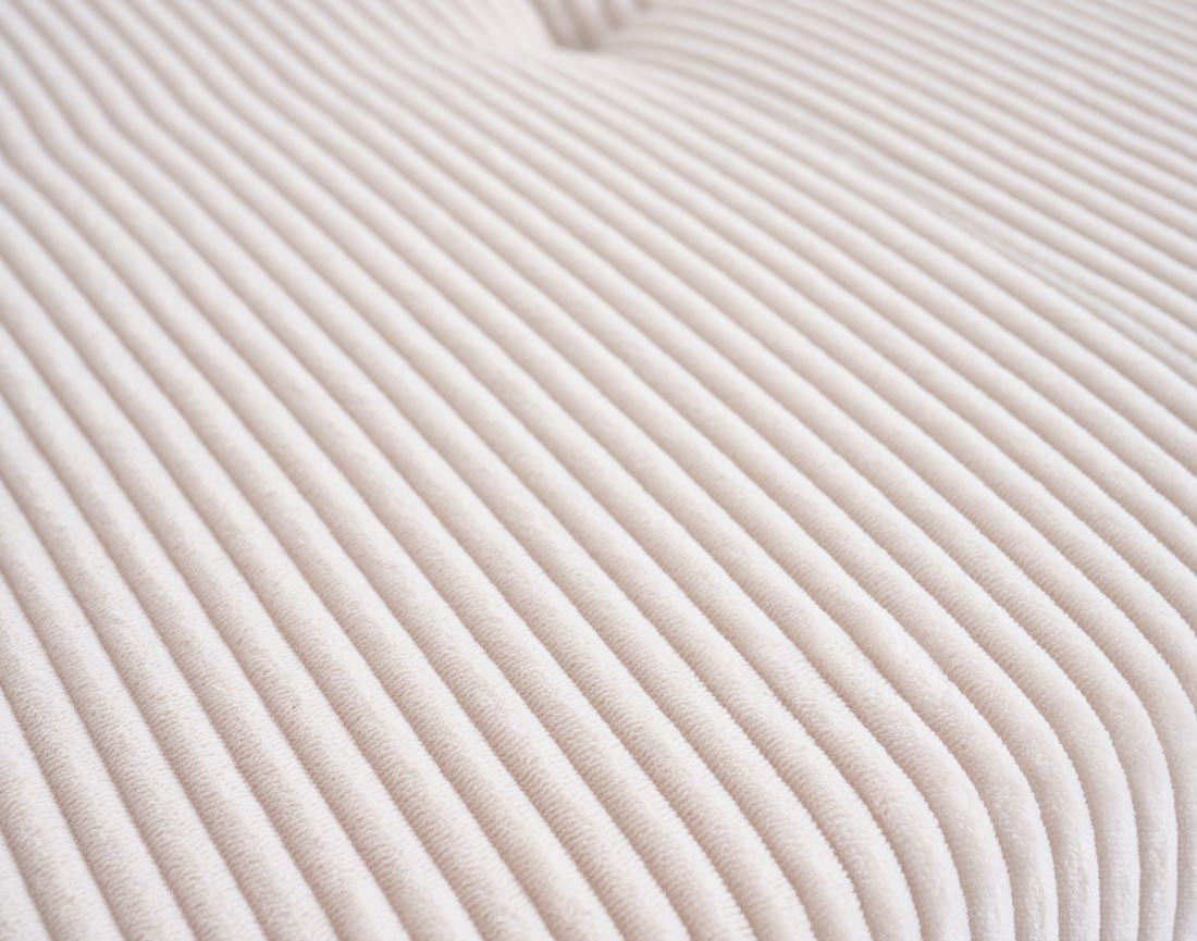 Canapé d'angle droit 5 places convertible en velours côtelé Vermont