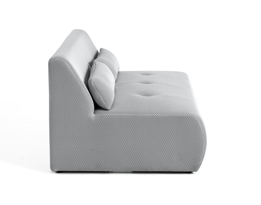 Canapé droit 2 places en tissu mailles 3D Onyx Canapé droit 2 places en tissu mailles 3D Onyx
