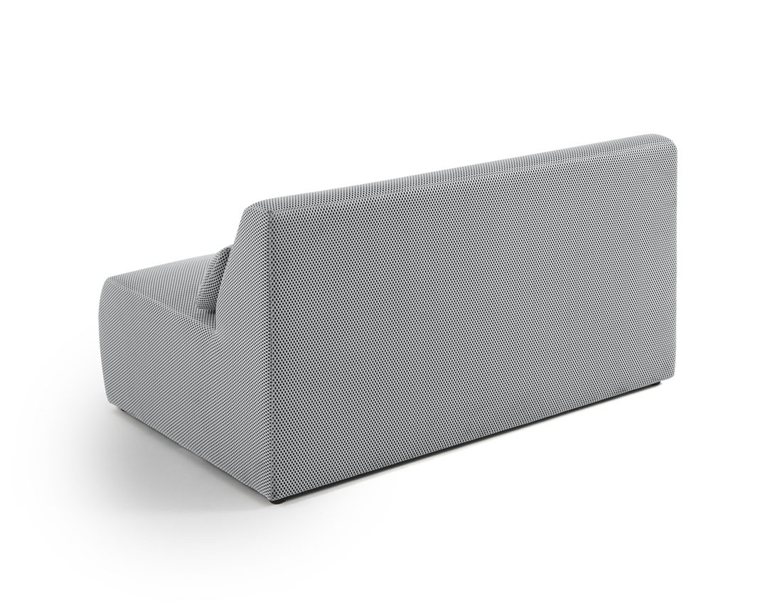 Canapé droit 2 places en tissu mailles 3D Onyx Canapé droit 2 places en tissu mailles 3D Onyx
