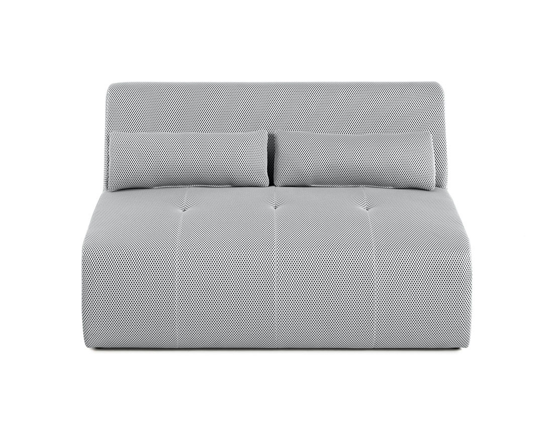 Canapé droit 2 places en tissu mailles 3D Onyx Canapé droit 2 places en tissu mailles 3D Onyx