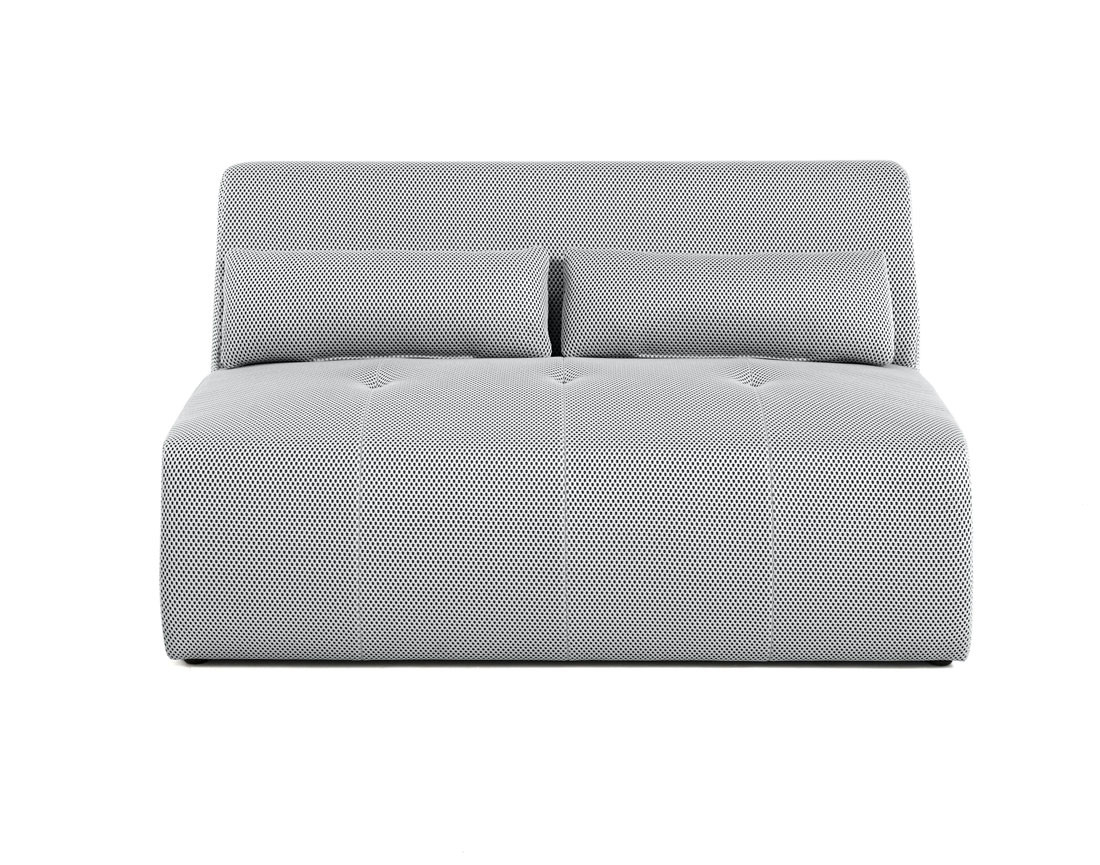 Canapé droit 2 places en tissu mailles 3D Onyx Canapé droit 2 places en tissu mailles 3D Onyx