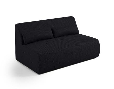 Canapé droit 2 places en tissu mailles 3D Onyx