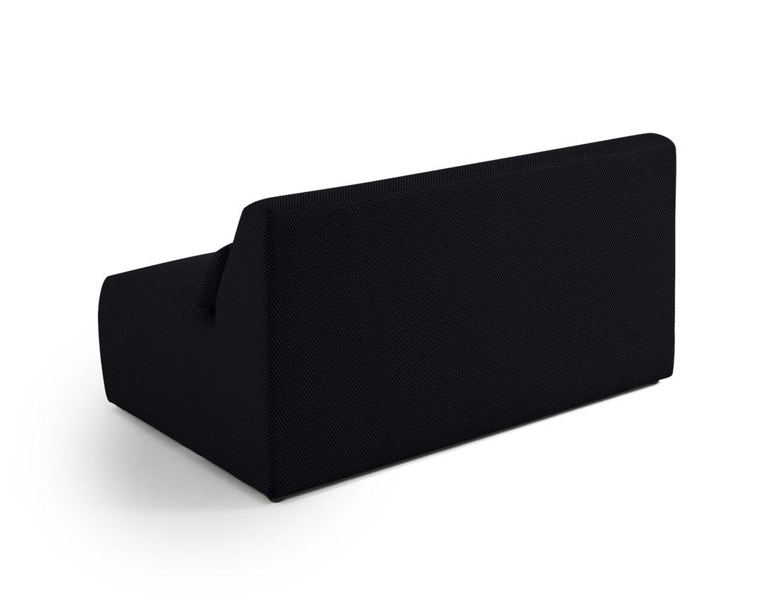Canapé droit 2 places en tissu mailles 3D Onyx Canapé droit 2 places en tissu mailles 3D Onyx