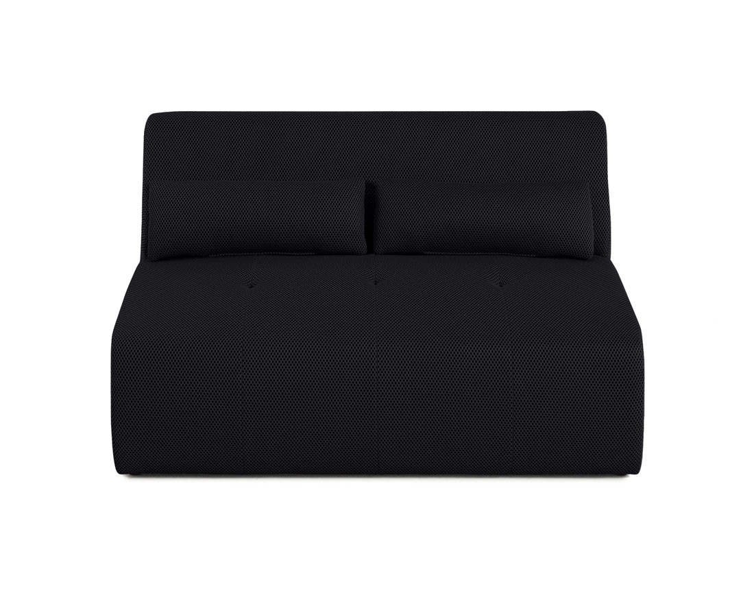 Canapé droit 2 places en tissu mailles 3D Onyx Canapé droit 2 places en tissu mailles 3D Onyx