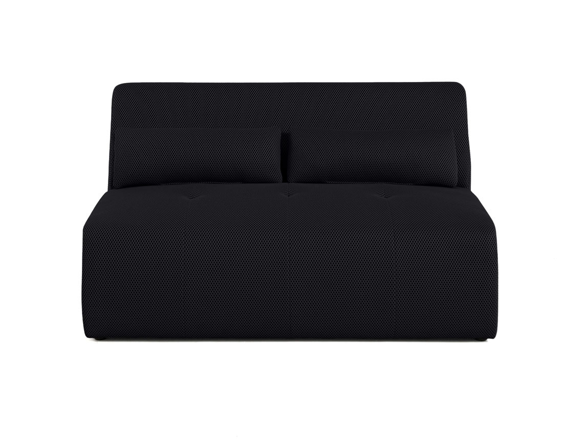 Canapé droit 2 places en tissu mailles 3D Onyx Canapé droit 2 places en tissu mailles 3D Onyx