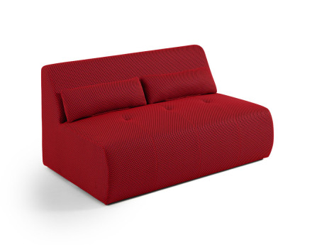 Canapé droit 2 places en tissu mailles 3D Onyx