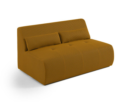 Canapé droit 2 places en tissu mailles 3D Onyx