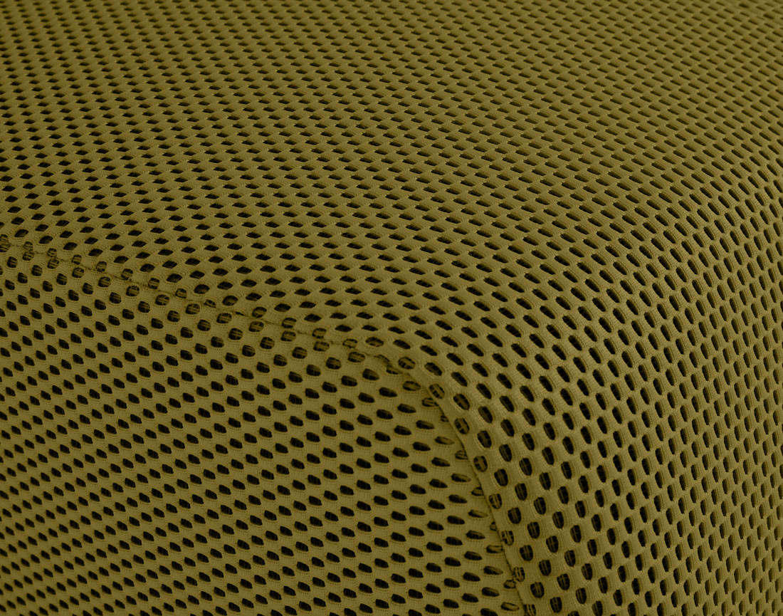 Canapé droit 2 places en tissu mailles 3D Onyx