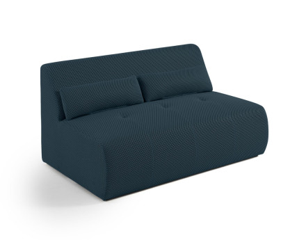 Canapé droit 2 places en tissu mailles 3D Onyx