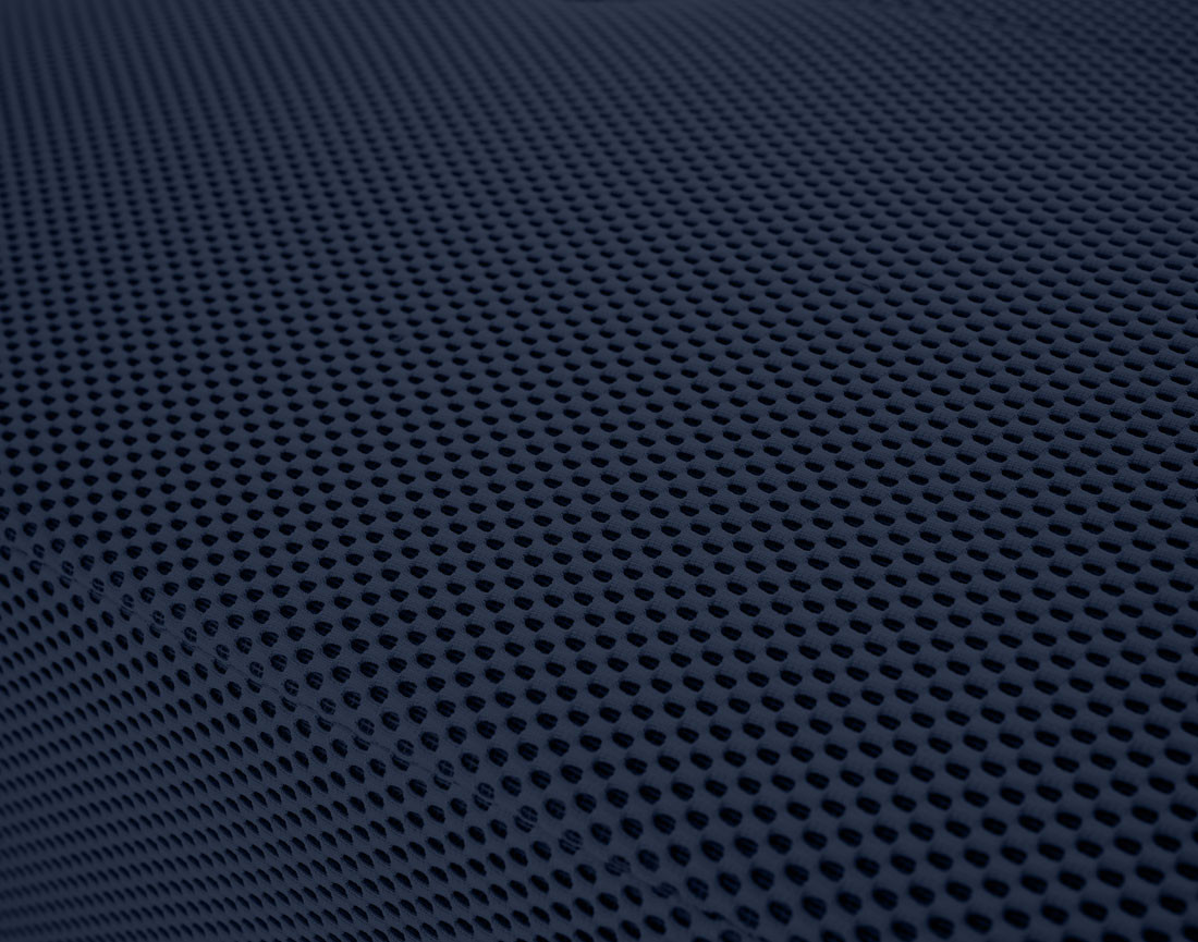 Canapé droit 2 places en tissu mailles 3D Onyx