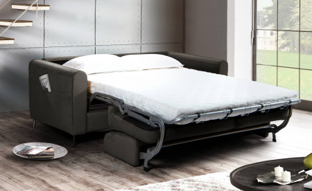 Owen - Canapé 3 places convertible - Ouverture express - Couchage quotidien - Velours Owen - Canapé 3 places convertible - Ouverture express - Couchage quotidien - Velours