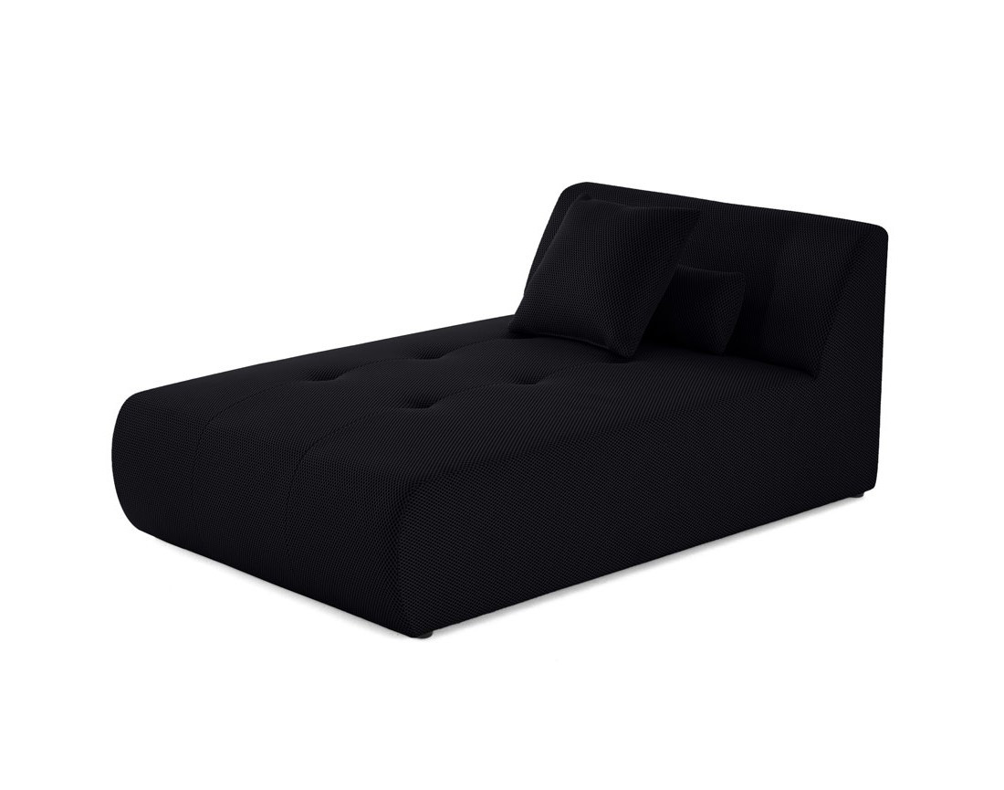 Canapé panoramique modulable d'angle gauche 7 places en tissu mailles 3D Onyx Canapé panoramique modulable d'angle gauche 7 places en tissu mailles 3D Onyx