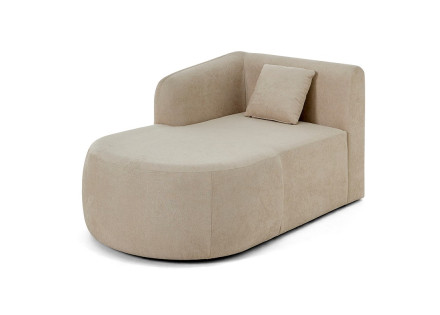 Module d'assise méridienne gauche - en tissu