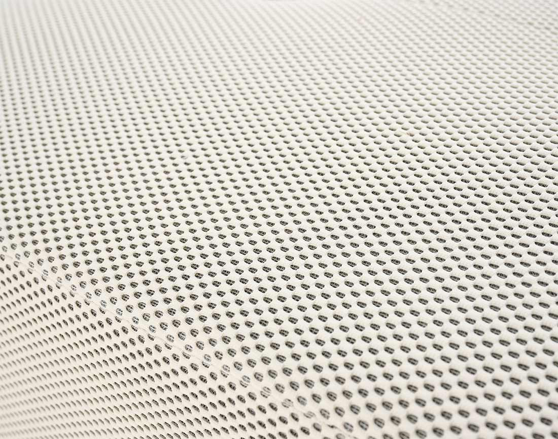 Canapé panoramique d'angle droit 7 places en tissu mailles 3D Onyx Canapé panoramique d'angle droit 7 places en tissu mailles 3D Onyx