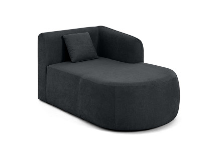 Module d'assise méridienne droit en tissu Ikare