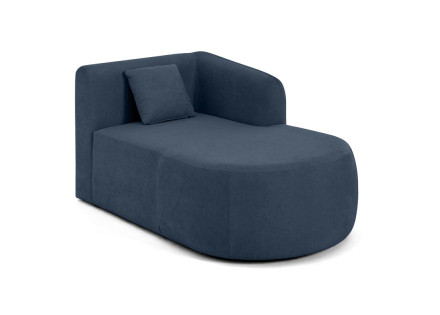 Module d'assise méridienne droit en tissu Ikare