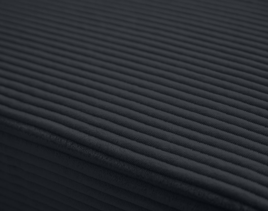 Canapé panoramique d'angle droit 7 places en velours côtelé Vermont Canapé panoramique d'angle droit 7 places en velours côtelé Vermont