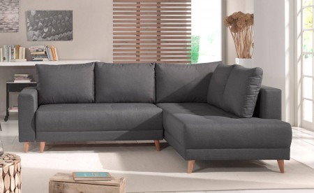 Ivar - Canapé d'angle L 5 places - Convertible - Avec coffre et poche de rangement - Style scandinave - Droit Ivar - Canapé d'angle L 5 places - Convertible - Avec coffre et poche de rangement - Style scandinave - Droit
