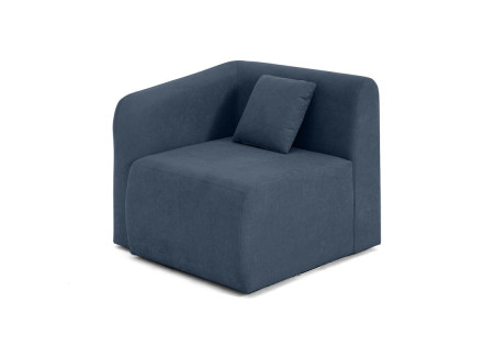 module d'assise d'angle gauche en tissu Ikare