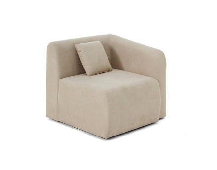module d'assise d'angle droit en tissu Ikare