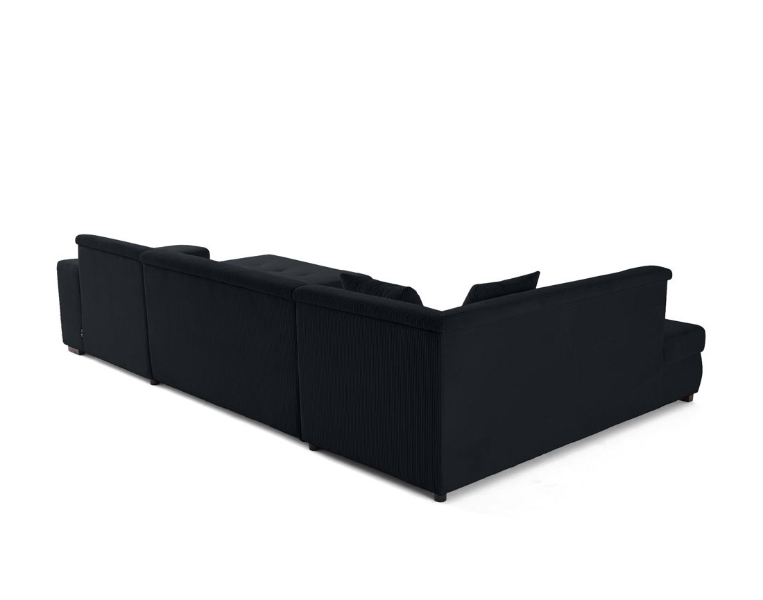 Canapé panoramique d'angle gauche 7 places en velours côtelé Vermont Canapé panoramique d'angle gauche 7 places en velours côtelé Vermont