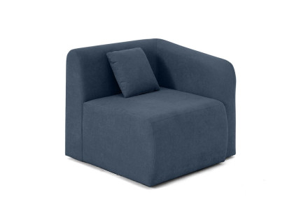 module d'assise d'angle droit en tissu Ikare