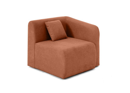 module d'assise d'angle droit en tissu Ikare