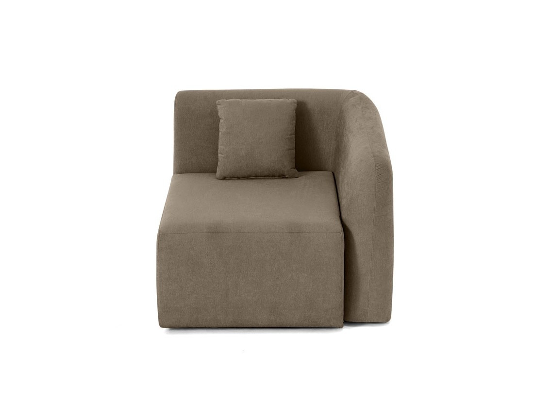 module d'assise d'angle droit en tissu Ikare