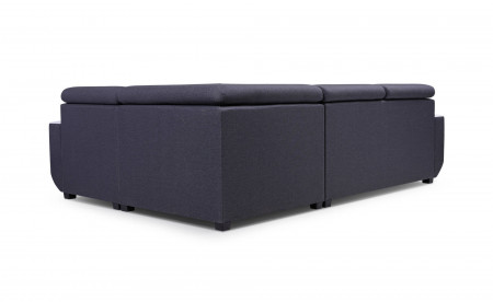 Dustin - Canapé d'angle L réversible - 5 places - Convertible avec coffre - Têtieres réglables Dustin - Canapé d'angle L réversible - 5 places - Convertible avec coffre - Têtieres réglables