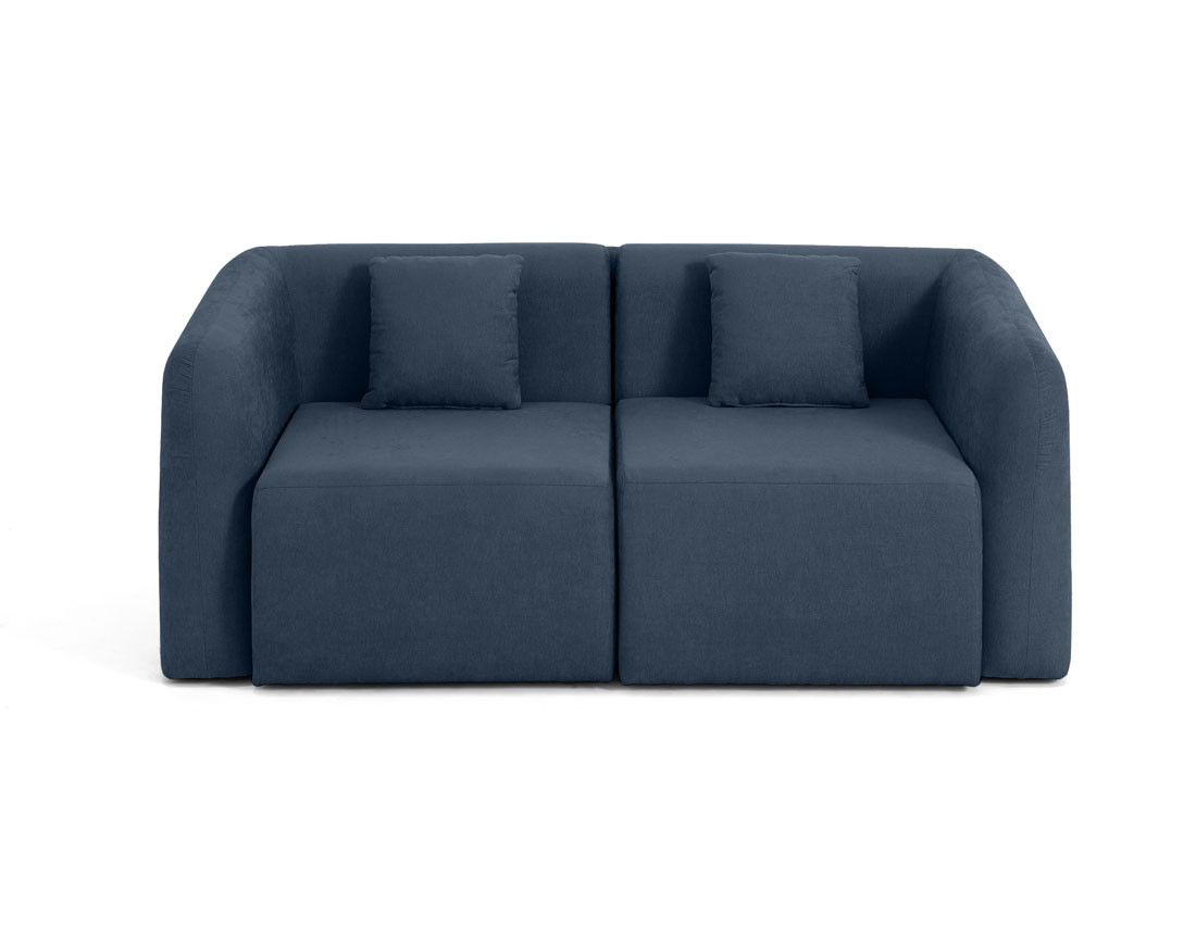 Canapé modulable 2 places en tissu Ikare