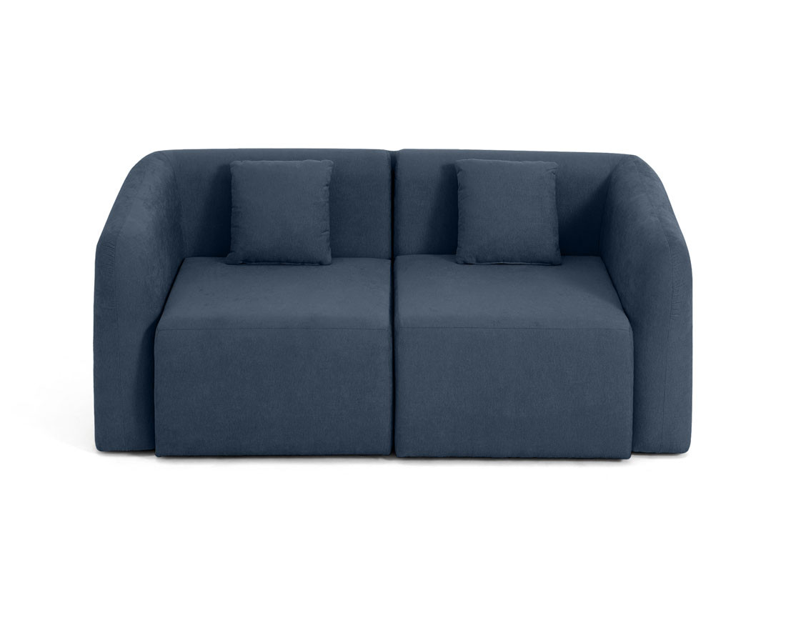 Canapé modulable 2 places en tissu Ikare