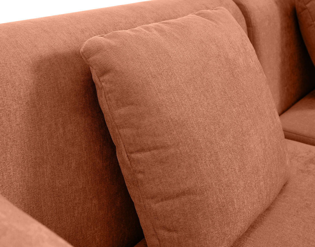 Canapé modulable 3 places en tissu Ikare