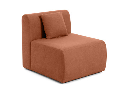 Module d'assise sans accoudoirs en tissu Ikare