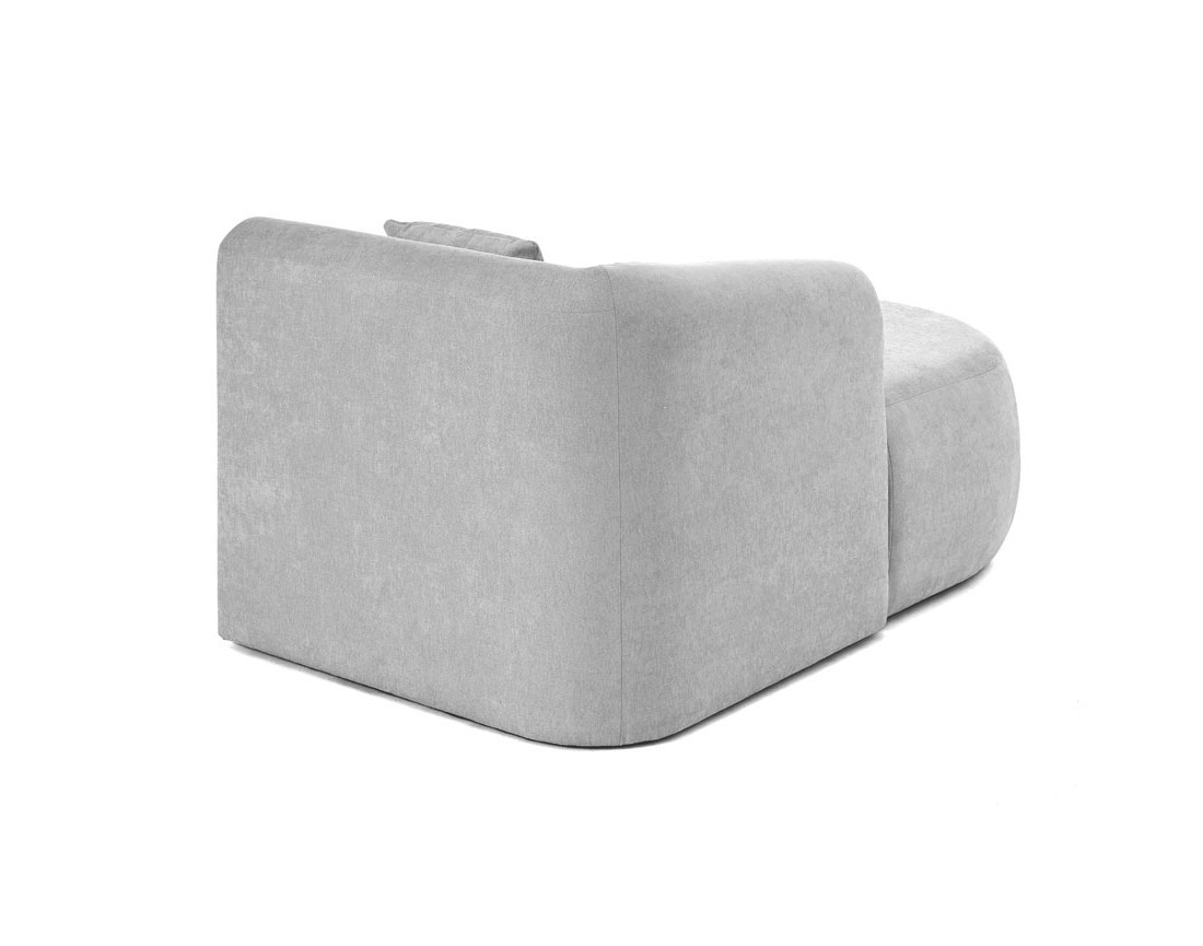 Module d'assise méridienne gauche - en tissu