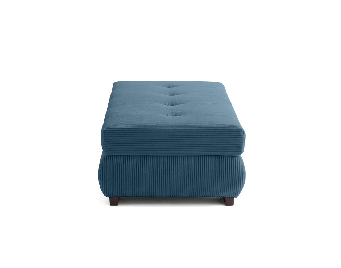 Pouf d'appoint en velours côtelé Vermont