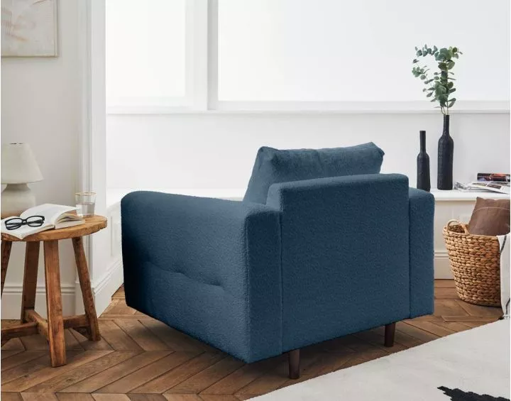 Rune - fauteuil - en tissu bouclette Lisa Design