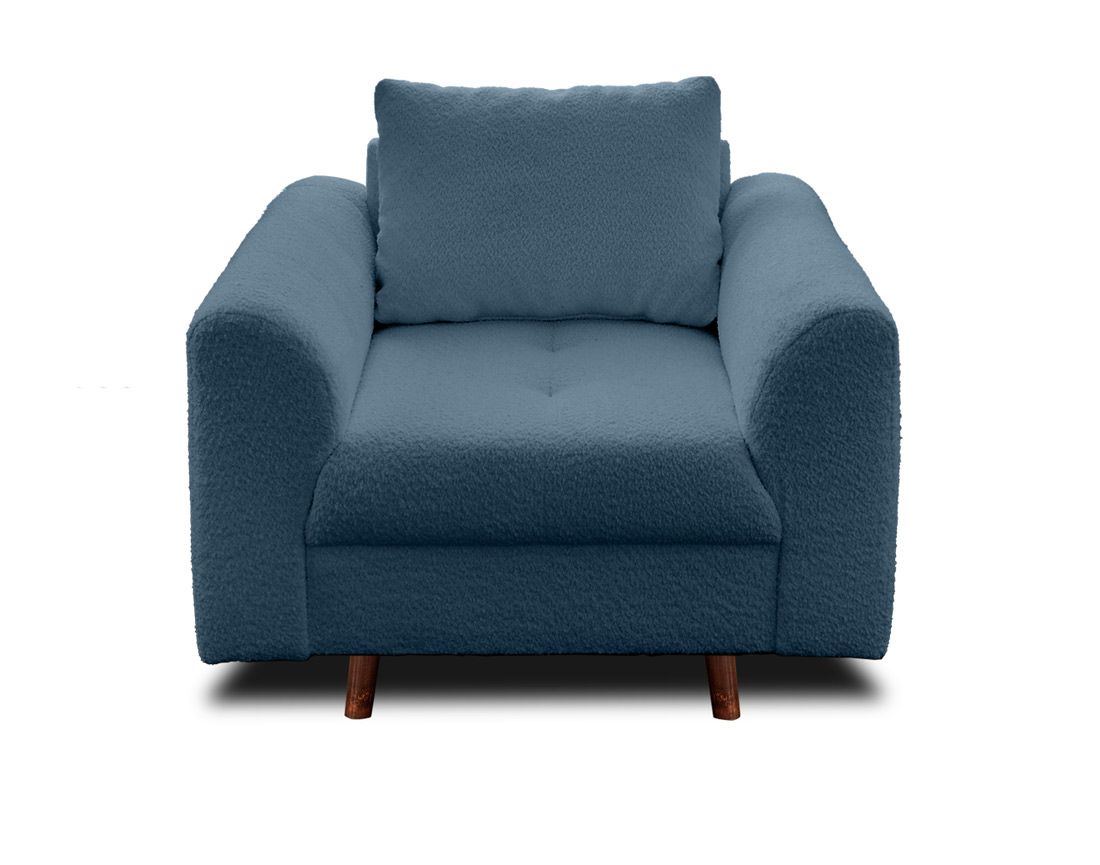 Rune - fauteuil - en tissu bouclette Lisa Design