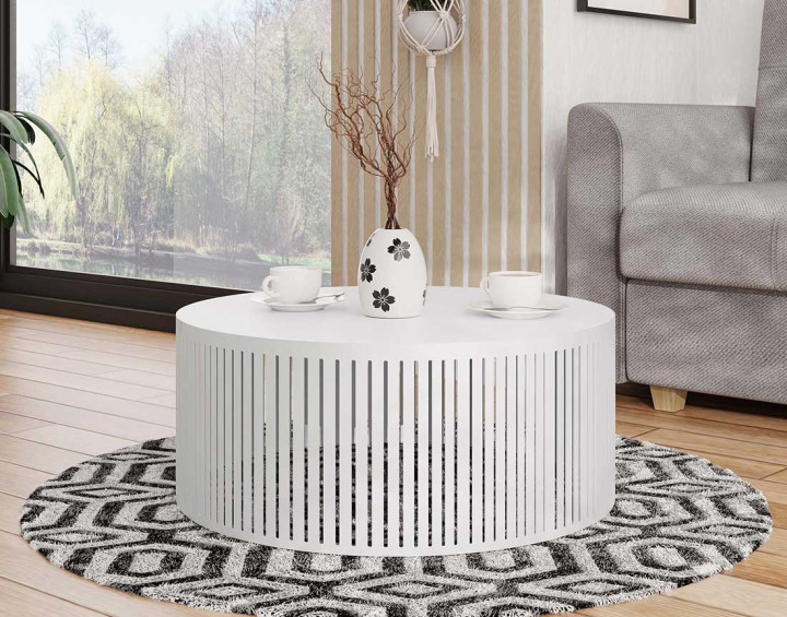 Table basse blanc 59 cm Sally